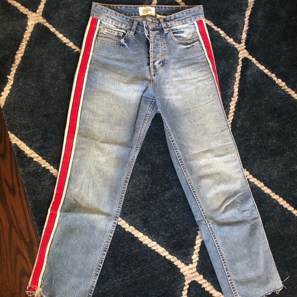 Zara TRF high waisted stripes jeans - Picture 7 of 11